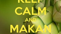 Pas banget buat hari lebaran ini, walau di rumah aja tapi Keep Calm and Makan Ketupat. Foto: Istimewa