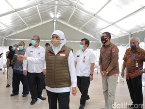 Kasus Corona di Jatim Makin Banyak, Khofifah Minta RS Darurat Segera Dibuka
