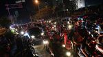 Kemacetan di Ibu Kota saat Gema Takbir Berkumandang
