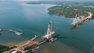 Setelah Jembatan Ini Kelar, Balikpapan-Penajam Cuma 1 Jam
