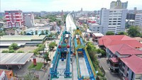 Tol Layang pertama di Makassar ini memiliki jalur off/on ramp di tiga titik yakni di Jalan Urip Sumiharjo, Jalan Boulevard, dan Jalan Sultan Aluddin. Foto: Istimwa/Dok. PT Wijaya Karya (Persero) Tbk.