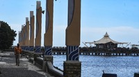 Pantainya ini biasanya menjadi tempat favorit warga Jakarta untuk berwisata dihari ke 2 lebaran.