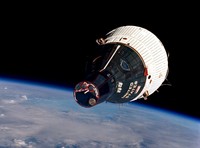 RUSSIA - MARCH 20:  Model (scale 1:6). On 12 April 1961, Soviet cosmonaut Yuri Alekseyevich Gagarin (1934-1968), was launched into orbit by a Vostok rocket and became the first man in space. After completing one orbit, the automatic controls of the spacecraft brought him safely back to Earth.  (Photo by SSPL/Getty Images)