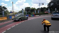 Begini suasana di kawasan Monas di hari kedua lebaran.