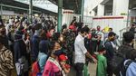 Volume Pengguna KRL Menurun saat Lebaran