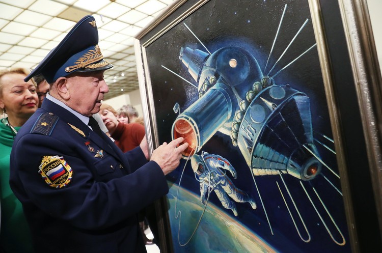 RUSSIA - MARCH 20:  Model (scale 1:6). On 12 April 1961, Soviet cosmonaut Yuri Alekseyevich Gagarin (1934-1968), was launched into orbit by a Vostok rocket and became the first man in space. After completing one orbit, the automatic controls of the spacecraft brought him safely back to Earth.  (Photo by SSPL/Getty Images)