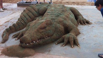 Karya pertamanya yang ia buat adalah seekor ikan duyung, dan saat itu ia menyadari ada bakat seni yang ia miliki. (Foto: Dok. Andoni Bastarrika)