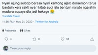 Perjuangan mencari ujung selotip kue lebaran benar-benar berat lho. Begini pendapat netizen lainnya. Foto: Twitter @ansableng