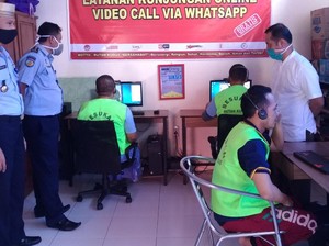 Cegah Corona, Rutan Kudus Berlakukan Kunjungan Online Saat Idul Fitri
