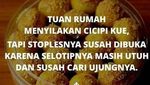 Sulitnya Cari Ujung Selotip Stoples Kue Lebaran Jadi Cuitan Kocak