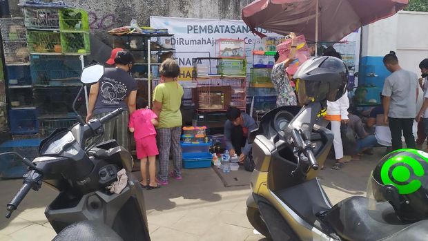 Warga Padati Pasar Hewan Jatinegara di tengah wabah Corona