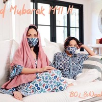 Pada Hari Lebaran 2020, BCL tampil bersahaja dalam balutan busana kembaran bersama putranya Noah Sinclair. BCL dan Noah sama-sama mengenakan busana dari desainer Ghea Panggabean. Foto: Instagram @bclsinclair.