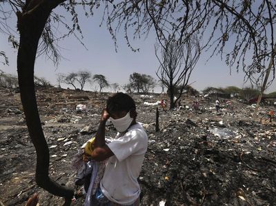 Kawasan Kumuh di India Porak Poranda Dilalap Si Jago Merah