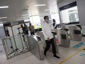 Jokowi Tinjau Stasiun MRT Persiapan New Normal