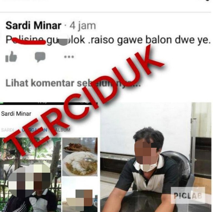 Polisi yang tengah giat merazia balon udara di Ponorogo mendapat tanggapan tak sedap dari segelintir warga. Salah satunya dari pemilik akun Facebook Sardi Minar.
