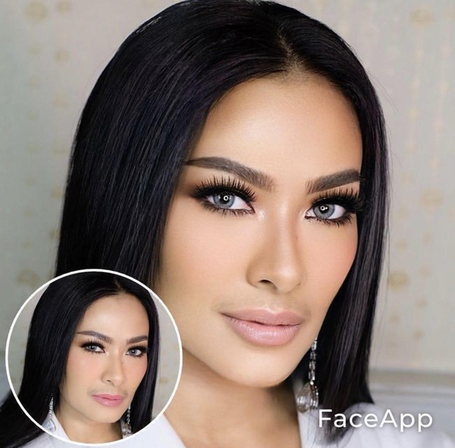 Penyanyi dangdut Iis Dahlia tampak lebih muda dan tampak pangling saat mencoba oplas challenge,Oplas aku oleh Dr @ani2medy. Filler dua emberlah kira kira Manjhaaa gak guys 😀 Tuhhh @ranggamoela gimana cucmey gk hasilnya yg mau samaan cari Dr ani yaa #oplaschallenge, jelasnya. Foto: instagram @isdadahlia