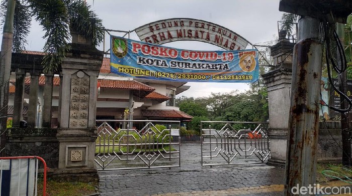 Rumah karantina pemudik di Grha Wisata Niaga, Solo.