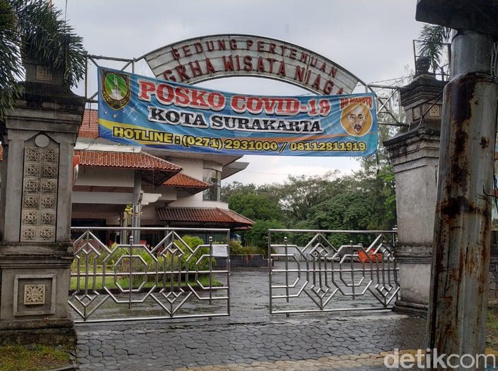 Rumah karantina pemudik di Grha Wisata Niaga, Solo.