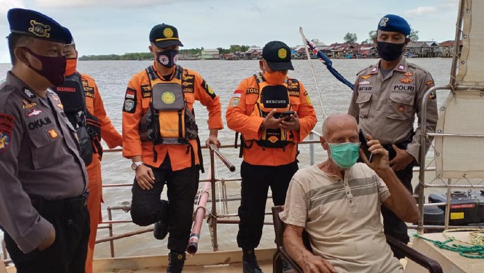 Seorang pelaut asal Australia jadi korban pembegalan di perairan Sumsel. Dia dievakuasi dengan selamat di perairan Lampung (dok. Istimewa)