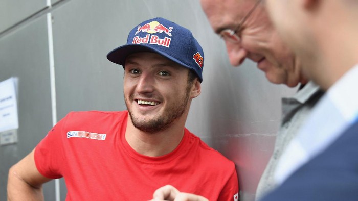 KUALA LUMPUR, MALAYSIA - FEBRUARY 07:  Jack Miller of Australia and Pramac Racing speaks with journalists during the MotoGP Pre-Season Tests at Sepang Circuit on February 07, 2020 in Kuala Lumpur, Malaysia. (Photo by Mirco Lazzari gp/Getty Images)