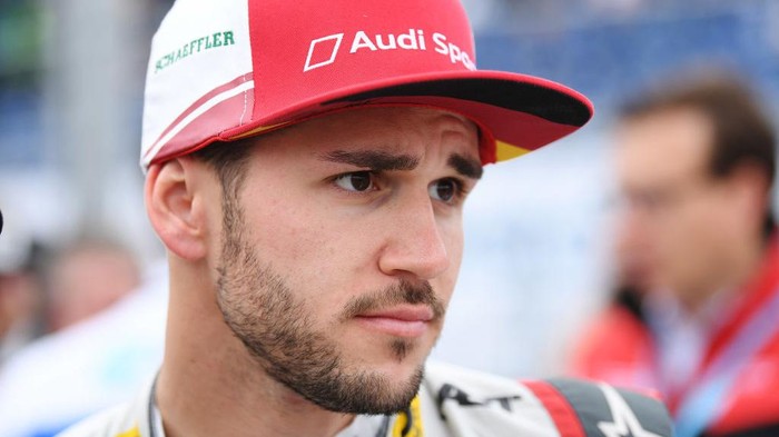 BERLIN, GERMANY - MAY 25: Daniel Abt of Germany and Audi Sport ABT Schaeffler, Audi e-tron FE05 looks on in the Paddock during the 2019 Berlin E-Prix at Tempelhof Airport on May 25, 2019 in Berlin, Germany. (Photo by Oliver Hardt/Getty Images)