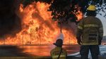 Kebakaran di Pabrik Tomat, Ribuan Palet Plastik Ludes Terbakar