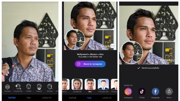 Aplikasi FaceApp yang Viral