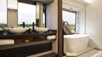 Penampakan dan fasilitas di dalam kamar pun tampak mewah, seperti hotel bintang 5. Tak ada yang menyangka dulunya ini adalah gerbong kereta. 