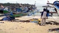 Petugas Tempat Pelelangan Ikan (TPI) yang disebutnya sebagai kepanjangan tangan dari Dinas Kelautan Kabupaten Sukabumi belum ada yang datang melihat.