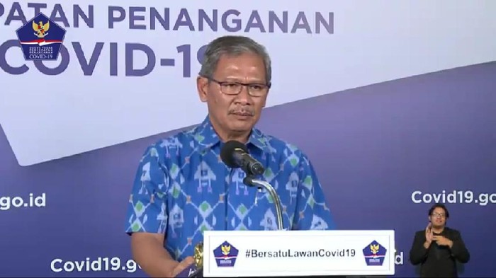Juru bicara pemerintah untuk penanganan COVID-19, Achmad Yurianto (YouTube BNPB)