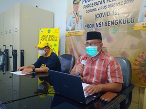 Nihil Kasus Baru 6 Hari, Positif Corona di Bengkulu Bertambah 2 Hari Ini