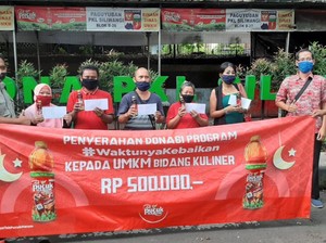Teh Pucuk Harum Beri Donasi ke 200 UMKM Terdampak COVID-19