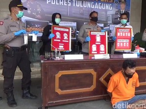 Mondar-mandir Keliling Kampung , Bandar Narkoba Terciduk di Tulungagung