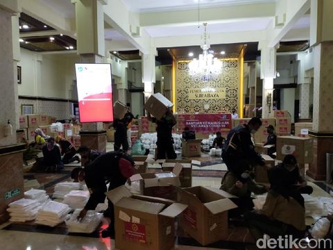 Bantuan APD dari Badan Intelijen Negara (BIN) untuk Surabaya/