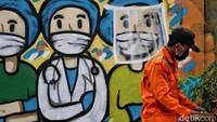 Selain itu, dijelaskannya mural yang dibuat pada Minggu (24/5) kemarin ini juga berpesan mengingatkan masyarakat agar tetap mengikuti aturan Pembatasan Sosial Berskala Besar (PSBB).
