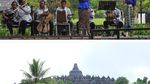 Potret Borobudur Sebelum dan Sesudah Terdampak Pandemi Corona