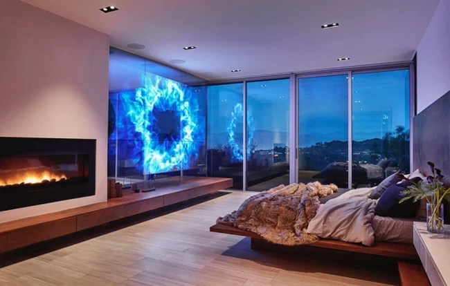 Setiap kamar tidur utama di rumah Pharrell Williams memiliki pemandangan kota. Sementara untuk tamu disiapkan di bangunan rumah yang berbeda. Rumah untuk tamu ini memiliki dua lantai dengan kamar tidur dan dapur. Foto: Dok. WESTSIDE ESTATE AGENCY