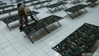 Para warga yang mendarat di Stasiun Gambir tanpa membawa SKIM akan ditempatkan di ruang isolasi ini.