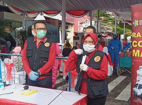 Wali Kota Risma dan Sekertaris Utama BIN Bambang Sunarwibowo/