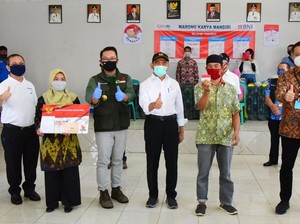 Ke Menko PMK & Mensos, Ridwan Kamil Laporkan Distribusi Bansos 80%