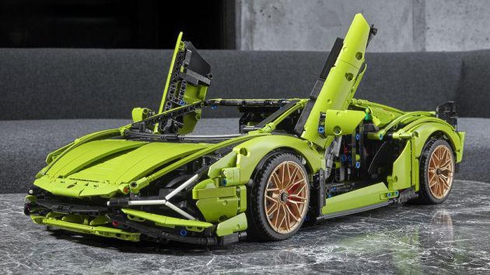 Lamborghini Sian versi Lego