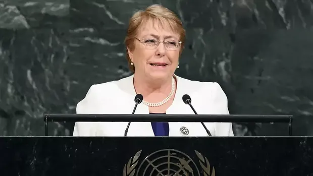 Kepala HAM PBB Michelle Bachelet (AFP Photo/Jewel Samad)