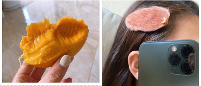 Tutorial bikin jepitan rambut dari buah mangga