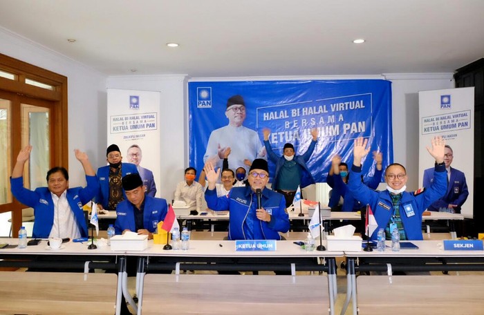 DPP PAN menggelar halalbihalal secara virtual dengan para pengurus DPW, DPD, para anggota DPRD Provinsi dan DPRD Kabupaten/Kota.
