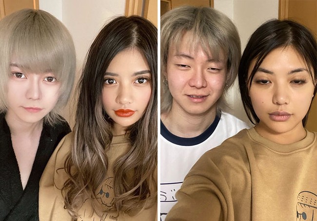 Berkat aplikasi edit foto, semua orang kini bisa tampil menawan tanpa harus berdandan. Lihat saja foto yang satu ini. Beda banget nggak nih? Foto: dok. mind