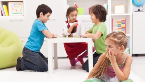 Ilustrasi anak introvert dan ekstrovert