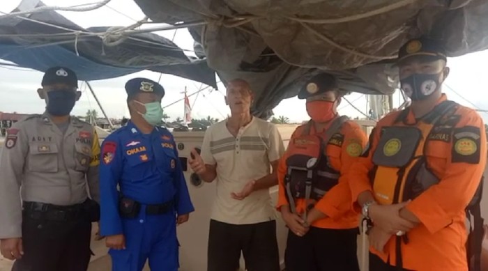 Pelaut asal Australia, Tadeusz Nowicki, yang jadi korban begal di laut Sumsel dalam kondisi sehat (dok. Istimewa)