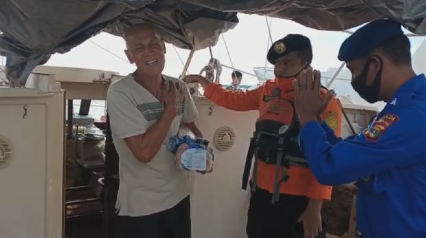 Pelaut asal Australia, Tadeusz Nowicki, yang jadi korban begal di laut Sumsel dalam kondisi sehat (dok. Istimewa)