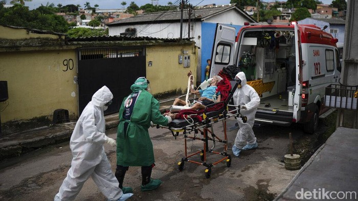Pandemi virus Corona di Brasil kian mengganas. Jumlah kematian terkait COVID-19 di negara tersebut kini telah mencapai 27.878.