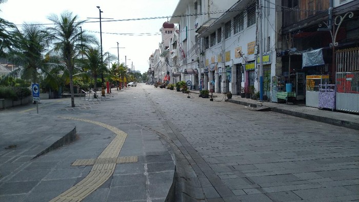 Suasana di kawasan Kota Tua, Jakarta Barat, Sabtu (30/5/2020).